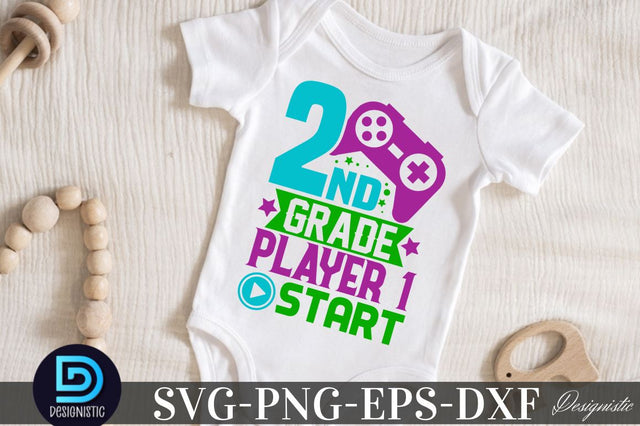 2nd grade player 1 start, Back to School SVG SVG DESIGNISTIC 