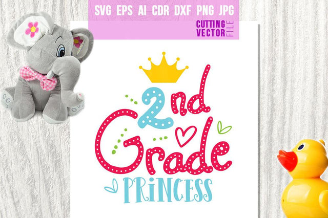 2nd Grade Princess SVG SVG VectorSVGdesign 