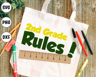 2nd Grade Rules SVG Design Shark 