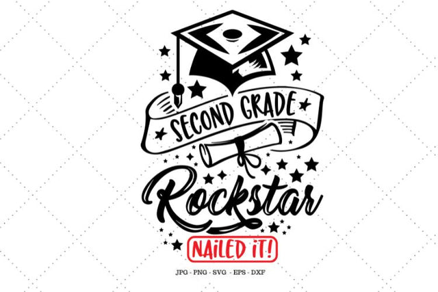 2nd Grade, Second Grade Svg, Second Grade, Grad Gift, Last Day of School, School Svg, Last Day Sign SVG SVG Digital Designer 