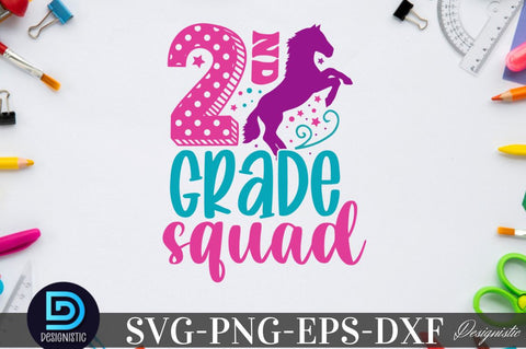 2nd grade squad, Back to School SVG SVG DESIGNISTIC 