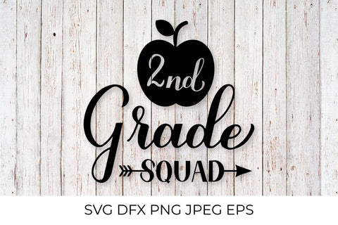 2nd grade squad lettering. First day of school SVG SVG LaBelezoka 