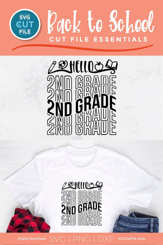 2nd Grade svg, 2nd grader svg, second grade teacher svg SVG SVG Cut File 