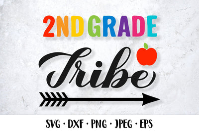 2nd Grade tribe SVG. First day of school quote shirt design SVG LaBelezoka 