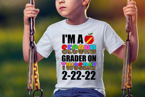 2nd Grader Twosday Sublimation PNG I 2-22-22 Second Grade Sublimation Happy Printables Club 