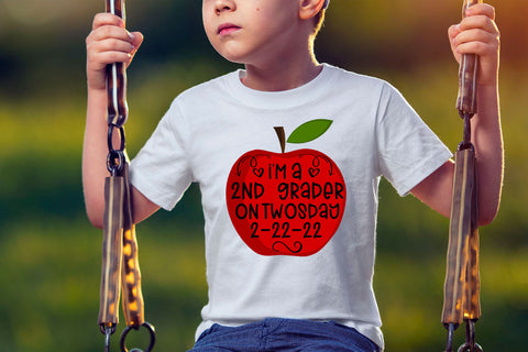 2nd Grader Twosday Sublimation PNG I 2-22-22 Sublimation Sublimation Happy Printables Club 