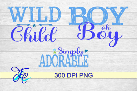 3 Baby Boy Sayings - Sublimation Sublimation Family Creations 