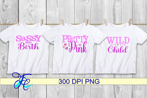 3 Girl Sayings SVG Family Creations 