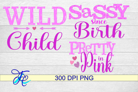 3 Girl Sayings SVG Family Creations 