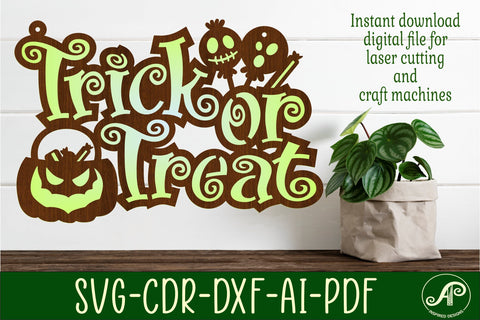 3 Halloween sign bundle svg laser cut file SVG APInspireddesigns 