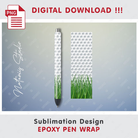 3 Seamless Golf Patterns for Epoxy Pen Wrap Sublimation Natariis Studio 