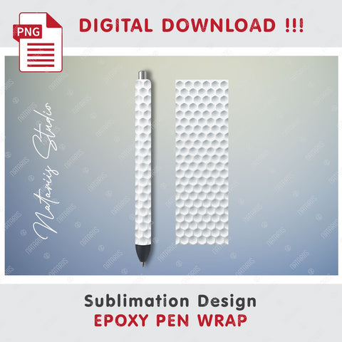 3 Seamless Golf Patterns for Epoxy Pen Wrap Sublimation Natariis Studio 