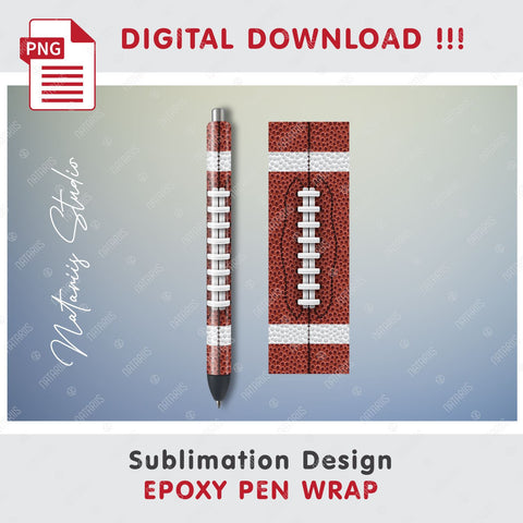 3 Seamless US Football Patterns for Epoxy Pen Wrap Sublimation Natariis Studio 