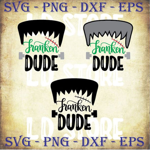 3 Styles Franken Dude Svg - Halloween SVG PNG DXF EPS Cut Files SVG Artstoredigital 