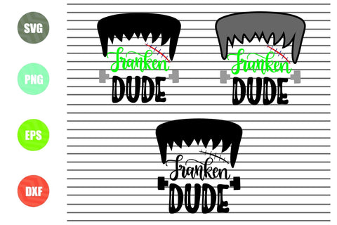 3 Styles Franken Dude Svg - Halloween SVG PNG DXF EPS Cut Files SVG Artstoredigital 