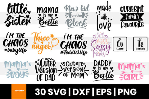 30 Baby or toddler svg bundle SVG Maumo Designs 
