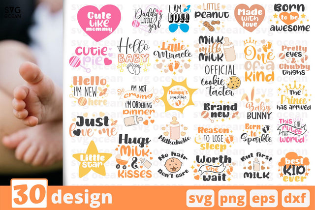 30 Baby quotes cricut svg SVG SvgOcean 