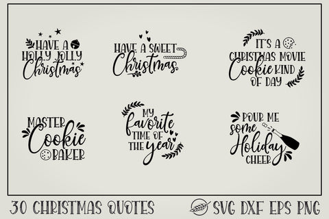 30 Christmas pot holder quotes SVG Boertiek 
