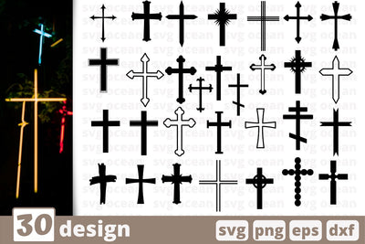 30 Crosses designs cricut svg SVG SvgOcean 