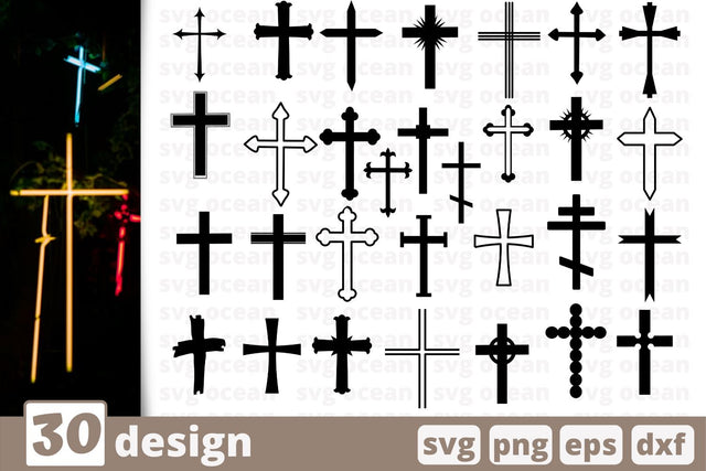 30 Crosses designs cricut svg SVG SvgOcean 