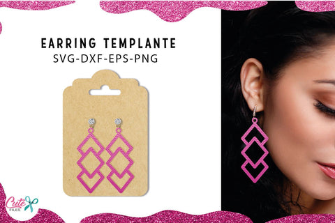 30 Earrings templante SVG Bundle for crafters SVG Cute files 