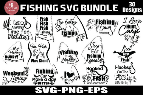 30 Fishing SVG Bundle - Bass SVG- Fish SVG - Fish SVG jacpot007 