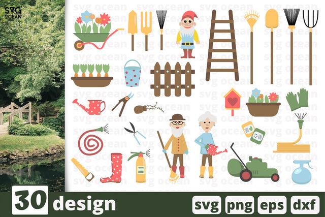 30 Gardening designs cricut svg SVG SvgOcean 