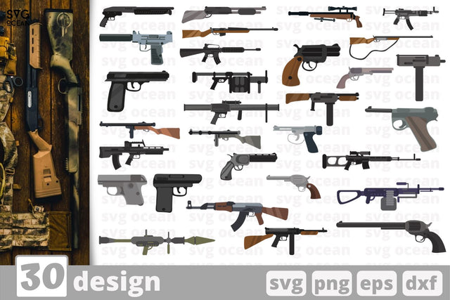 30 Guns designs cricut svg SVG SvgOcean 
