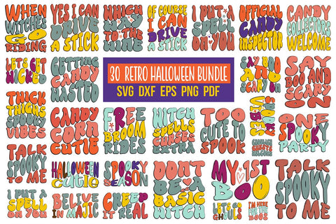 30 Retro Halloween SVG Bundle, Halloween Graphic SVG orpitasn 