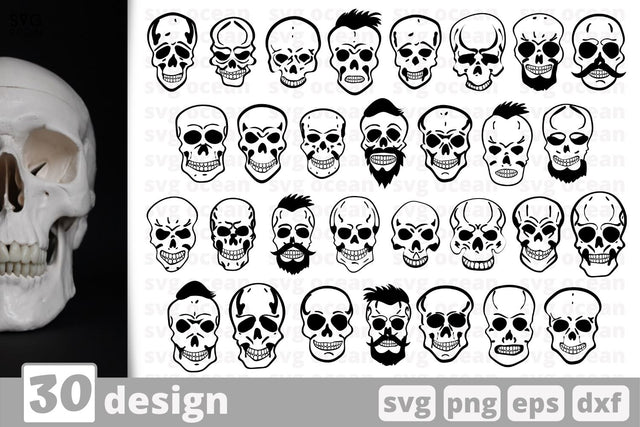 30 Skull designs cricut svg SVG SvgOcean 