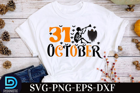 31 october, Retro Halloween SVG Design, SVG DESIGNISTIC 