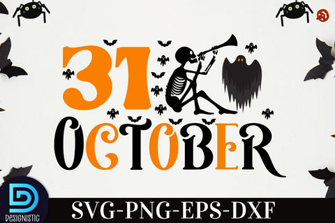 31 october, Retro Halloween SVG Design, SVG DESIGNISTIC 