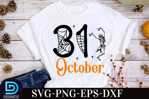 31 october, Retro Halloween SVG Design, SVG DESIGNISTIC 