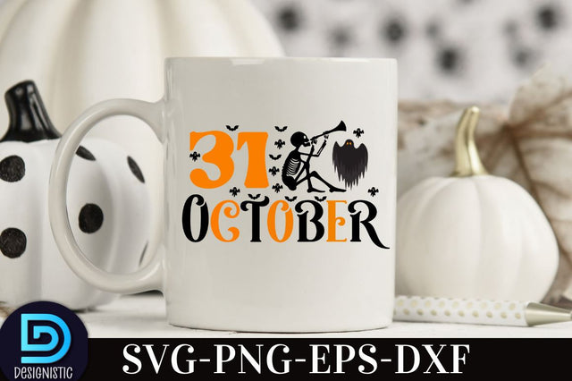31 october, Retro Halloween SVG Design, SVG DESIGNISTIC 