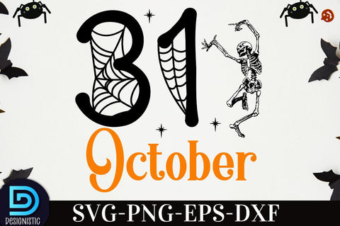 31 october, Retro Halloween SVG Design, SVG DESIGNISTIC 