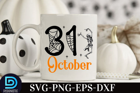 31 october, Retro Halloween SVG Design, SVG DESIGNISTIC 