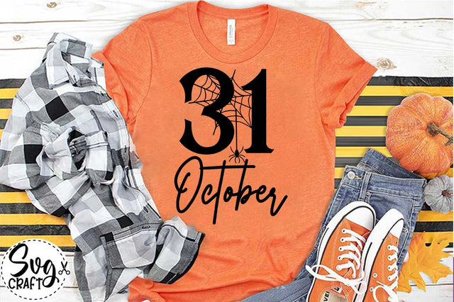 31 October SVG cut file, Halloween SVG cut file , pumpkin SVG file 31 svg Design SVG Svgcraft 