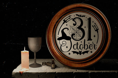 31 October SVG, Halloween Round Sign SVG SVG CraftLabSVG 