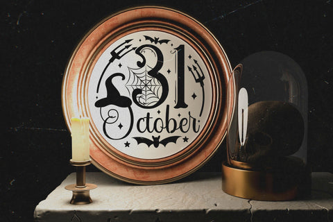 31 October SVG, Halloween Round Sign SVG SVG CraftLabSVG 