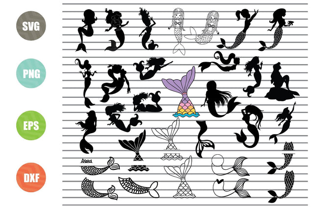 31 Styles Mermaid tail Svg, Mermaid SVG, Mermaid tail cut files, Cute Mermaid Svg, Mermaid Birthday Girl SVG, Sea Beach SVG, Cricut, Silhouette Cut Files SVG Artstoredigital 
