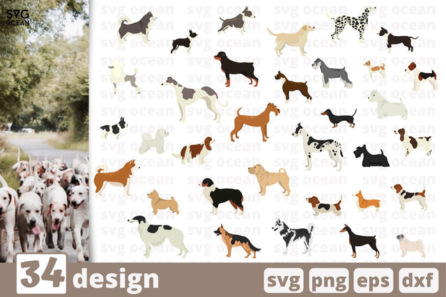 34 Dogs designs cricut svg SVG SvgOcean 