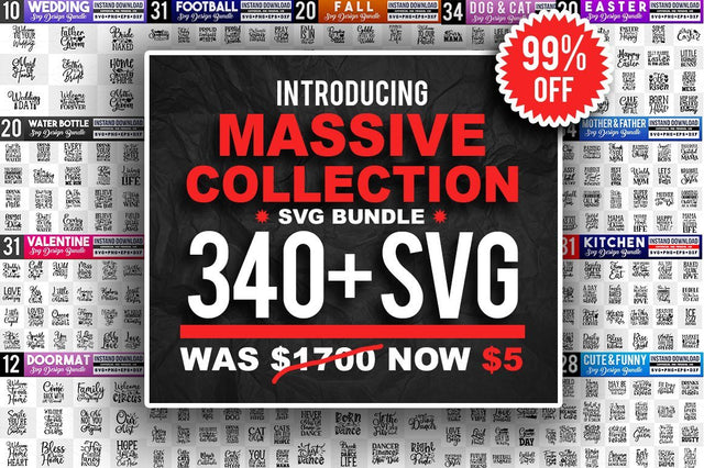 340 Massive Collection SVG Bundle SVG Designangry 