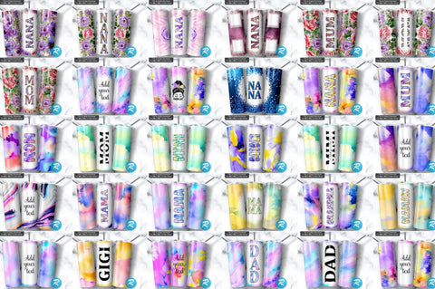 350 Tumbler Wraps for 20 oz / 30 oz Sublimation Bundle Sublimation Regulrcrative 
