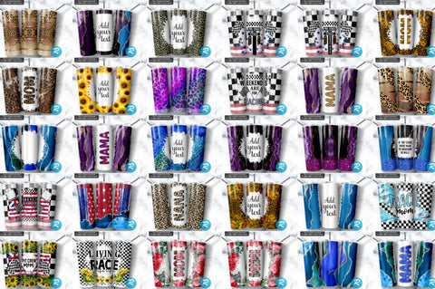 350 Tumbler Wraps for 20 oz / 30 oz Sublimation Bundle Sublimation Regulrcrative 