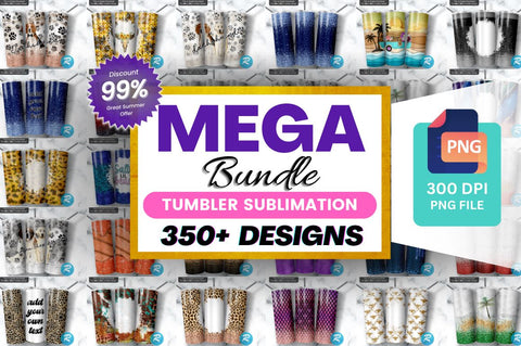 350 Tumbler Wraps for 20 oz / 30 oz Sublimation Bundle Sublimation Regulrcrative 