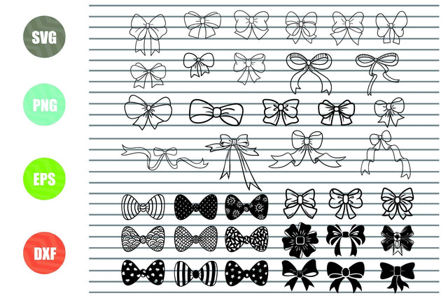 36 Styles Bow SVG file , Bow tie svg. Bow vector,Bow clipart, Bow svg bundle, Cheer Bow Svg, Cricut Cut Files , Silhouette Studio Cut Files ,bows svg SVG Artstoredigital 