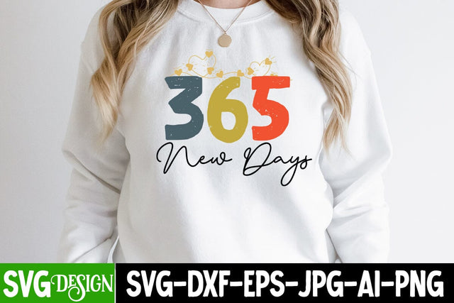365 New Days SVG Cut File , Happy New Year SVG Cut File SVG BlackCatsMedia 