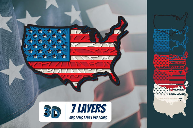 3D America SVG SVG SvgOcean 