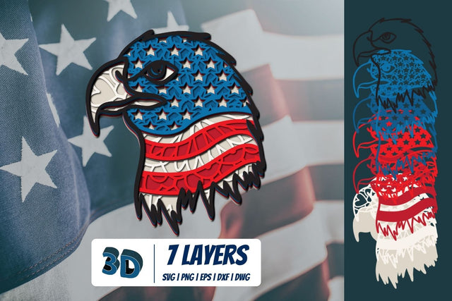 3D American Eagle SVG SVG SvgOcean 