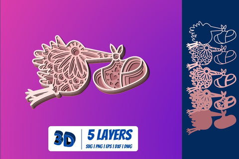 3D Baby Shower SVG Bundle SVG SvgOcean 